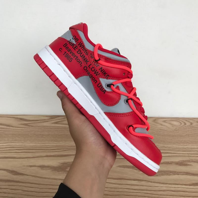 OFF White X Nike Dunk Low University Red – Brume Clothing